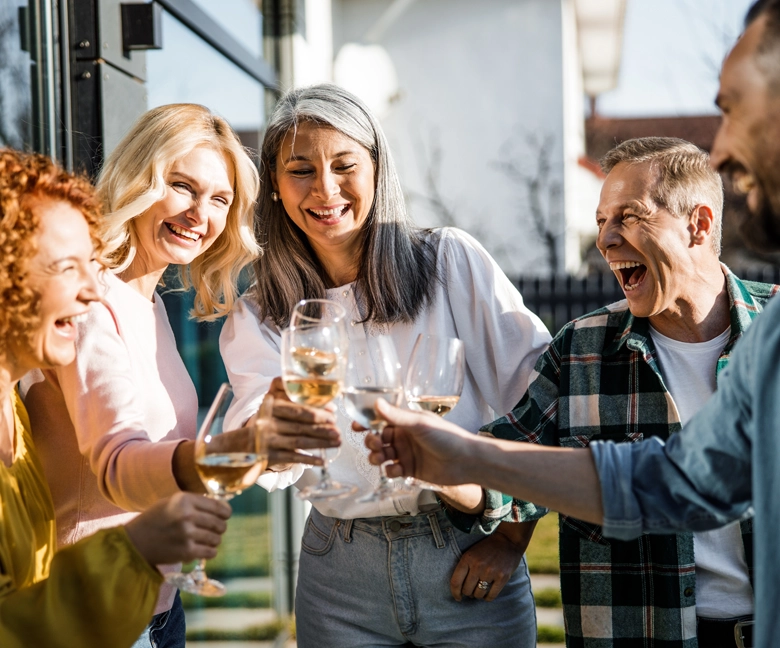 group-outside-drink-celebrating